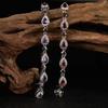 Earrings Jewelry S925 Sterling Silver With Natural Garnet Amethyst Bracelet Women