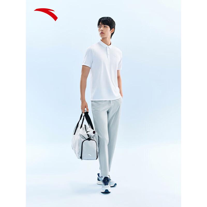 ANTA Men s Quick-Dry Ice Silk Polo T-Shirt M
