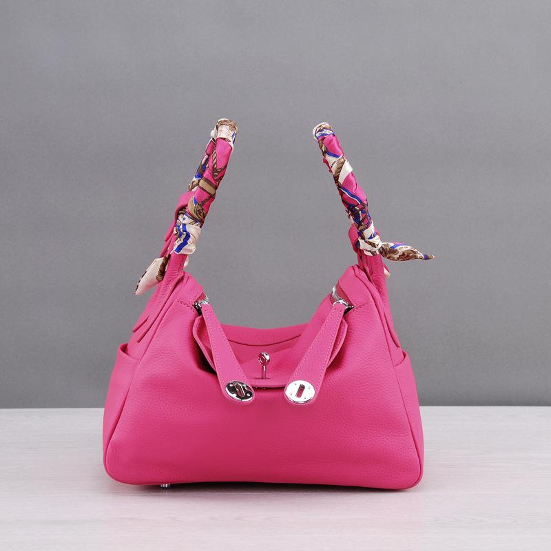 Módní taška Nová taška na léky Taška Lindi Vysoce kvalitní Vrchní vrstva Hovězí kůže Kabelka přes rameno Pravá kůže Dámská taška Explozivní