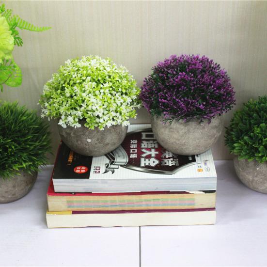 Umělý květináč rostlina tráva papírová buničina květináč Bonsai Ornai Garden Decor Decor