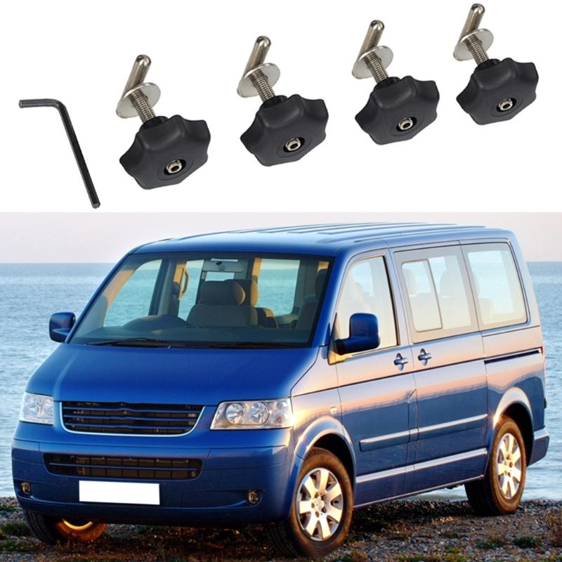 Car Accessories Black Mounting Screws 50mm/70mm Locking Rail Multiflexboard for T5 T6