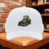 Unisex Baseball Cap Unisexs Vintage Backhoe  Excavator Graphic Baseball Cap Adjustable Snapback Hat with Yellow Design for Outdoo