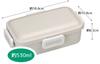 Skater Bento Single Made in for with a Lock for Dishwasher and Microwave Dull Gray Box, 530ml, Tier, Japan, Women, 4-Point Leak-Resistant Storage,