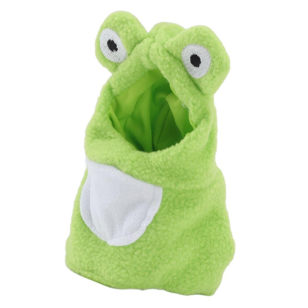 Frog Shape Parrot Frog Costume Green Color Pet Bird Hoodie Cute Small Animals Clothes  For Parrots