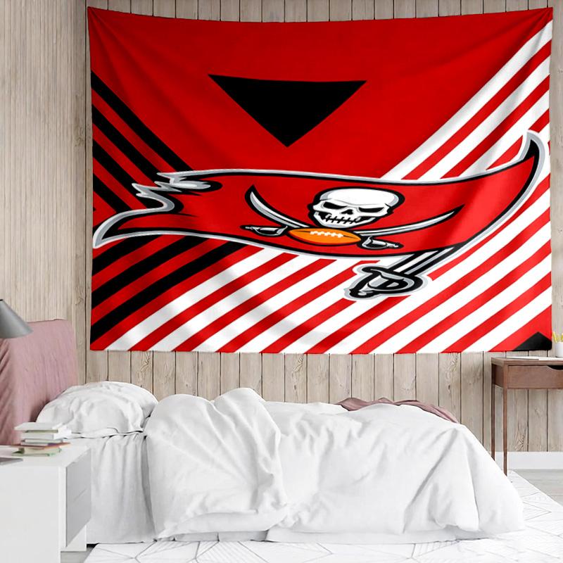 Buccaneers Team Spirit Tapestry Accessories Playroom Tapestry, for Bedroom,Livingroom, dormitory Room Wall Decor Fan Birthday Gifts