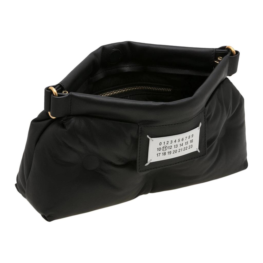 Maison Margiela Glam Slam Clutch With Removable Adjustable Chain Shoulder Strap Women Shoulder Bag Black S61WF0021PR818T8013