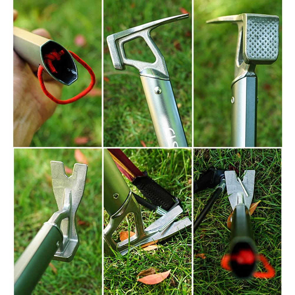 Kladivo na stanové kolíky Kladivo na vytahování hřebíků Kladivo Heavy Duty Kladivo na vytahování hřebíků Zvedák zemních háků Odstraňovač Kladivo pro stanové kolíky Venkovní a vnitřní