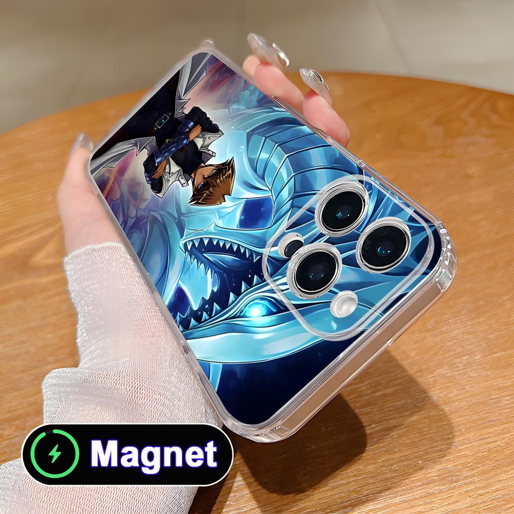 Yugioh Seto Kaiba Phone Case for iPhone 17 16 15 14 13 12 11 Air Pro Max Plus Mini Soft TPU Clear Magsafe Cover