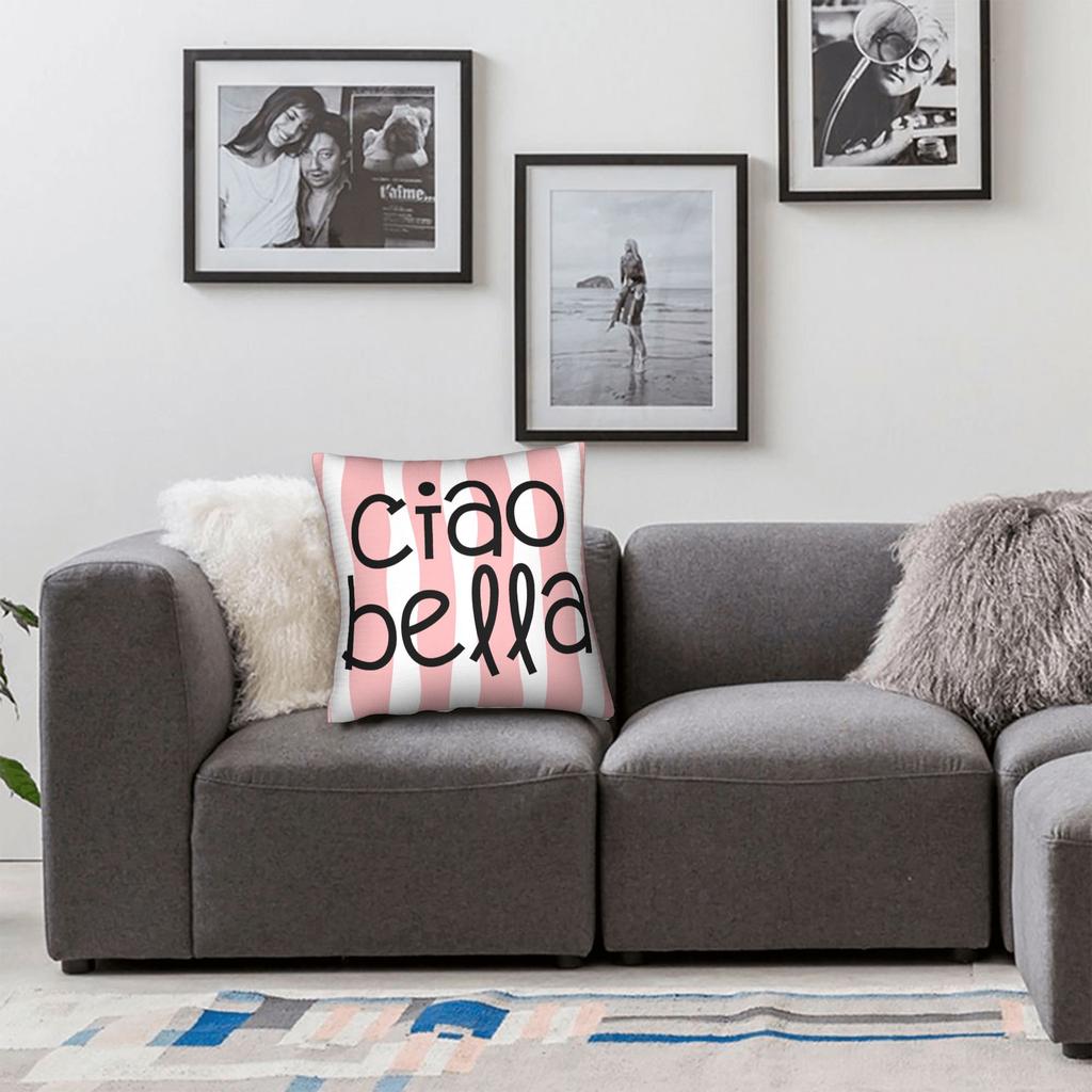 Ciao Bella Art Design Pillow Cover Soft Cushion Cover Novelty Pillow Case For Sofa Home Decoration