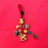 Retro Hand-woven Plutus Lucky Keychain Short Lanyard Cute Fortune God Keyring Wealth Chinese Knot Chinese Phone Chain Decoration