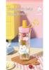 Lovely Macaron Pet Straw Cup: Cute, Creative & High-Value Plastic Gift for Students