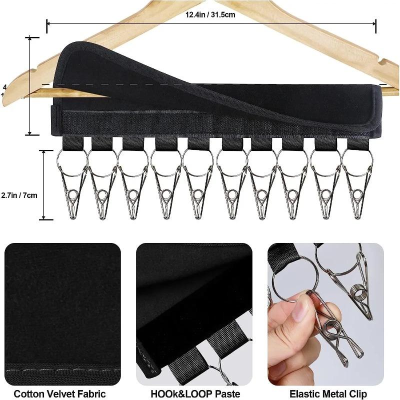 Folding Hat Rack Fabric Hat Towel Rack Stainless Steel Clip Multifunctional Hanger Wardrobe Clothes Finishing