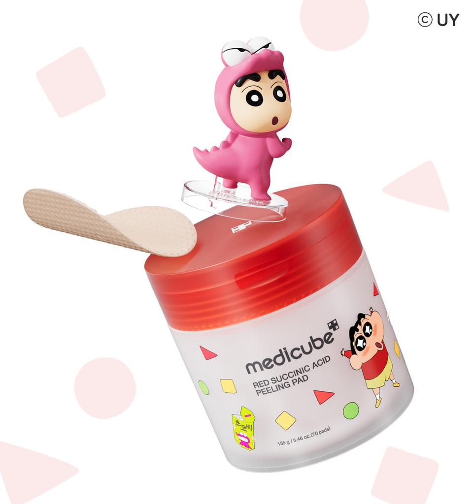 Medicube Shinchan Limited Edition Toner Pad Set (Pore Care / Succinic Acid / Deep Vita C Pads)