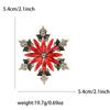 Rhinestone Snowflake Brooches for Women Unisex Christmas Pins Multi-color Available Fashion Jewellery Accessories Gifts