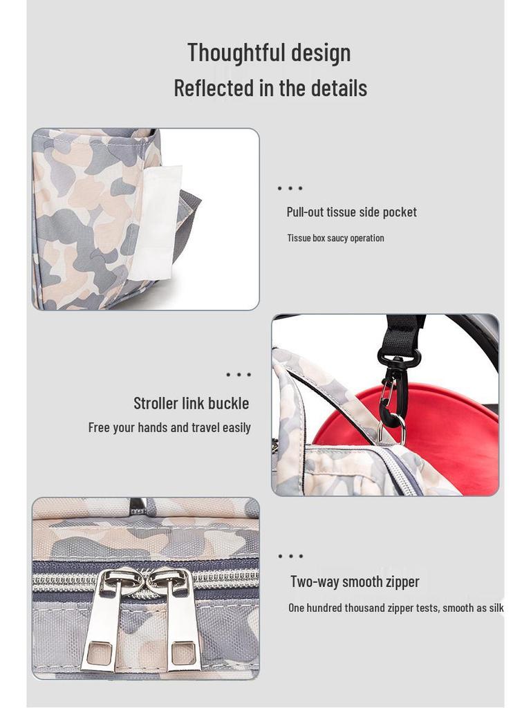 Multifunktionale Wickeltasche mit großer Kapazität für Mütter und Babys - Auf Lager
