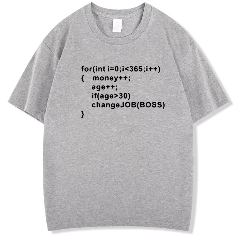 Fashion Men's T-shirt Cotton Short-Sleeve T-Shirt - Geek Programming Linux System Programmer Printed Design for Men and Women