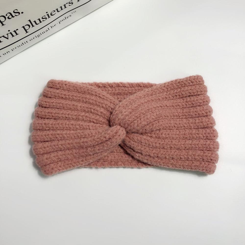 

Зимняя теплая повязка на голову для женщин, вязаные шерстяные повязки на голову, вязаная шерстяная эластичная повязка на голову, головной убор, повязка для волос для девочек, аксессуары для волос