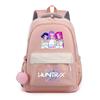 Zaino Stampato K-Pop Cartone Animato Anime per Studente Ragazzo Ragazza Zaino Scolastico Borsa per Libri Regalo Bambino Donna Grande Capacità Impermeabile Borsa da Viaggio Mochila