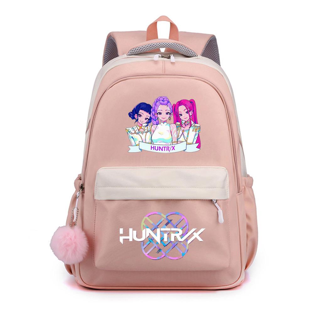 Zaino Stampato K-Pop Cartone Animato Anime per Studente Ragazzo Ragazza Zaino Scolastico Borsa per Libri Regalo Bambino Donna Grande Capacità Impermeabile Borsa da Viaggio Mochila