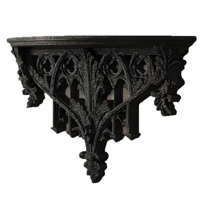 Étagère Murale de Présentation en Plastique sculptée de Fleurs Creuses Victoriennes pour Décoration de Salon Chambre à Coucher Étagères Flottantes Esthétiques