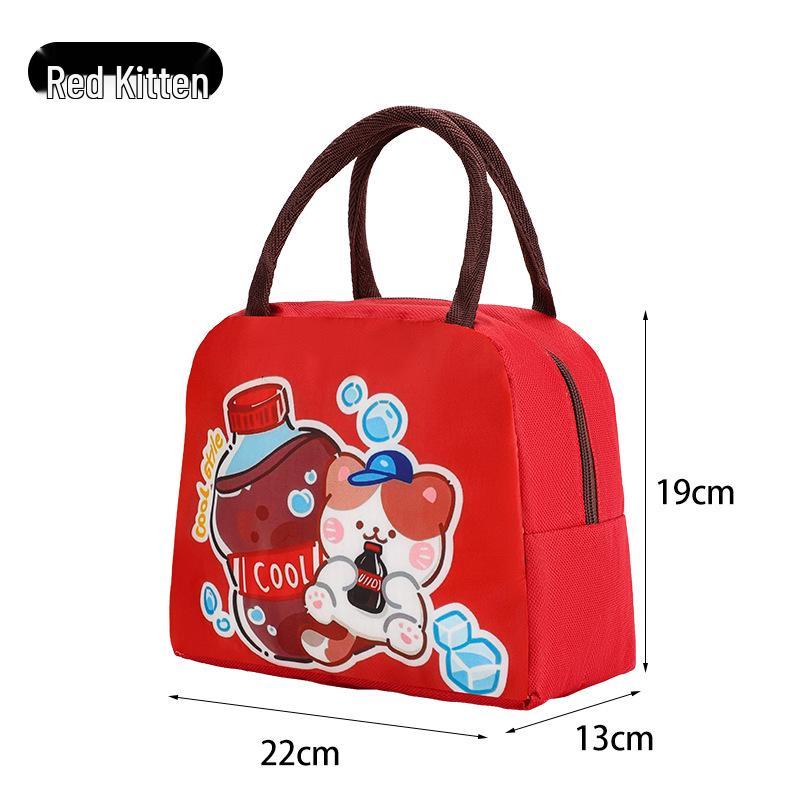 Cute Insulated Bento Bag: Cartoon Lunch Box for Kids and Office