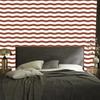 Striped Wallpaper White, Orange and Beige for Living Room and Bedroom 50x1000