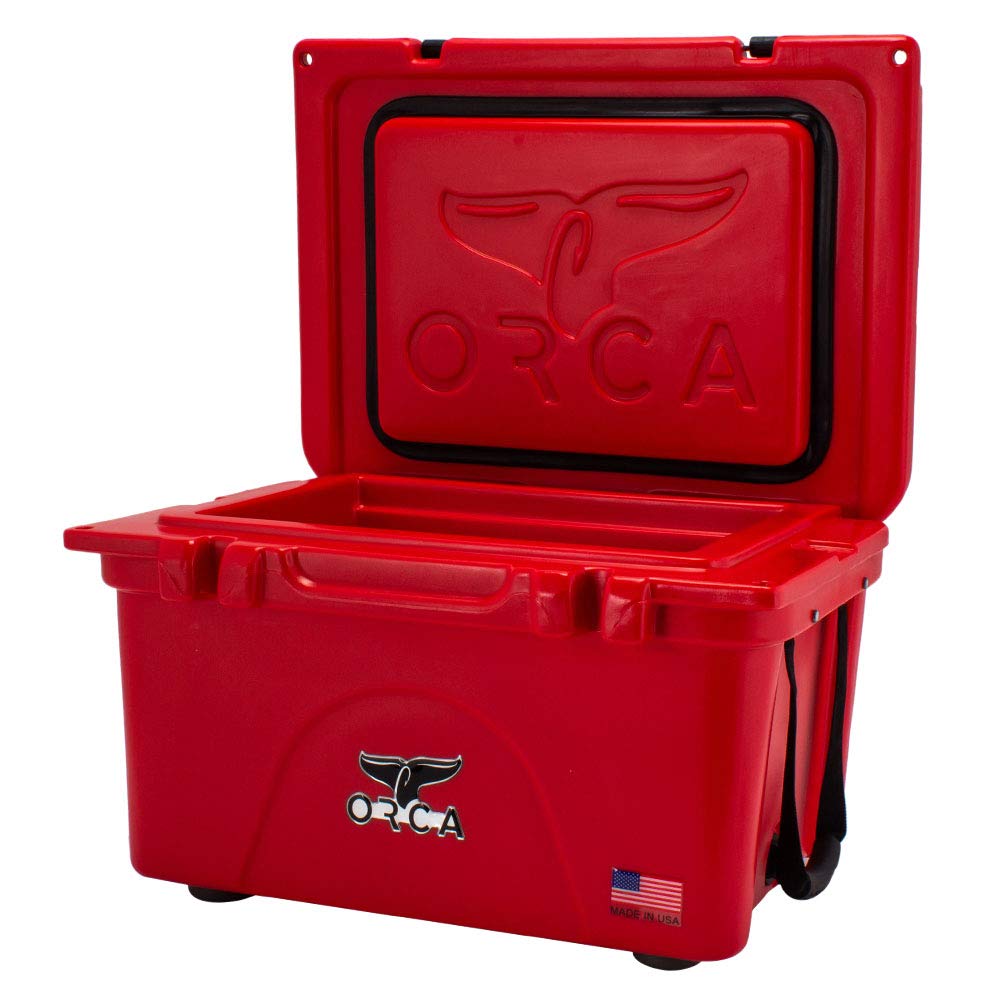 ORCA Cooler Box Orca Coolers 26 Cooler 26QT Large 25L ORCRE RE026 Red Hard Cooler Cold Storage Outdoor Camping Cooler Box [ORCA] Approx. / [Used]