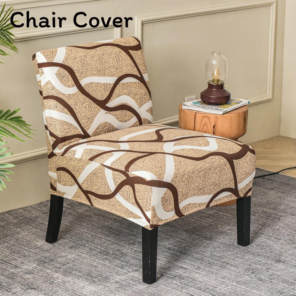 Fat Head Chair Cover No Armrest Fabric Protector With Non Slip And Dustproof For Home Dining Decor