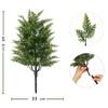 Photo Props Mini Christmas Tree Green Realistic Pine Needle Branches  Patio Ornament