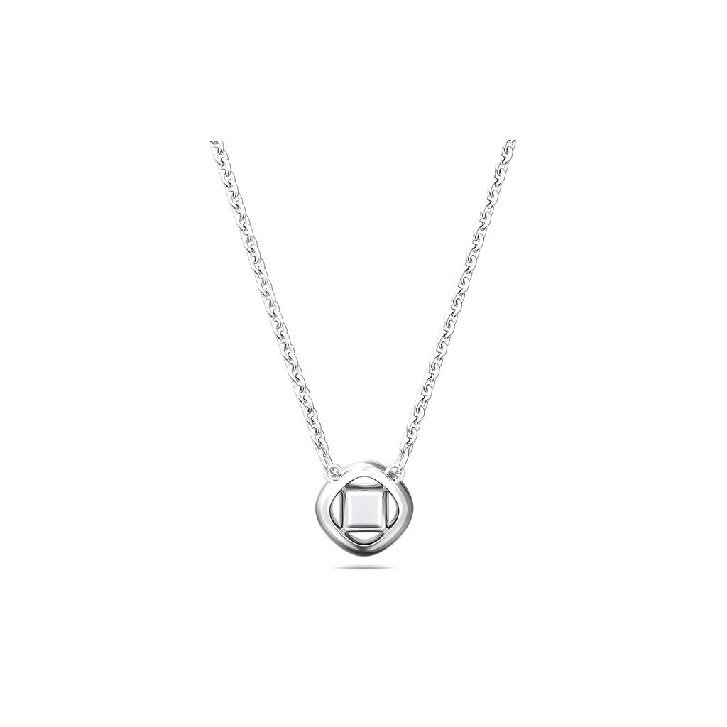 Swarovski Una Angelic Square Cut Rhodium Plated Necklace Women Necklace 5662142