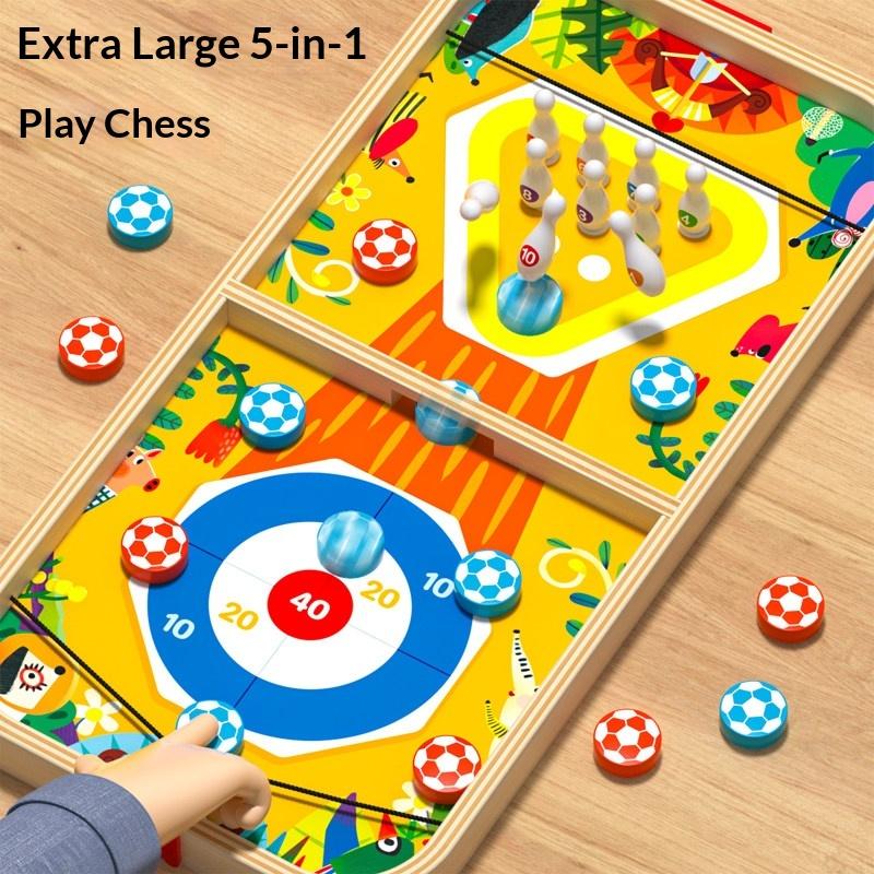 Two-player Battle Catapult Chess Game Children Parent-child Interactive Educational Mini Wooden Board Game