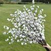 106cm Artificial Peach Blossom Branch Plum Cherry Blossom Silk Flower for Home Room Garden Decoration Wedding Party DIY Vase