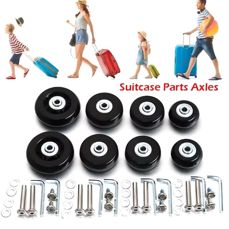 Universal Durable Silent Travel Luggage Casters Repair Replacement Suitcase Wheel Parts Wear Resistant Flexible