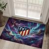 Atletico Madrid Design Crystal Velvet Carpet Cozy Non?Slip Printed Rug For Bedroom Living Room Entrance