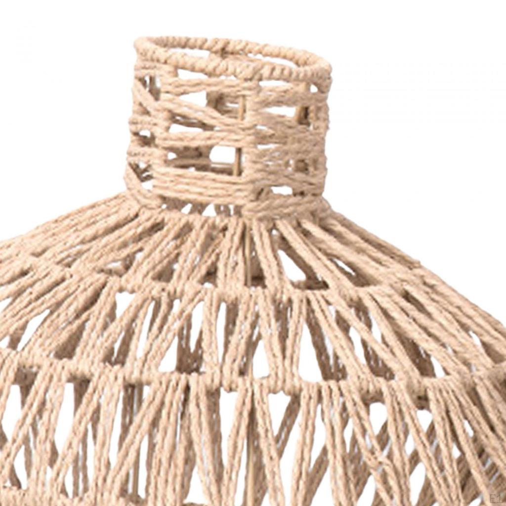 Ceiling Lantern Cover Light Shade Accessories Elegant Handmade Woven Rope Lampshade for