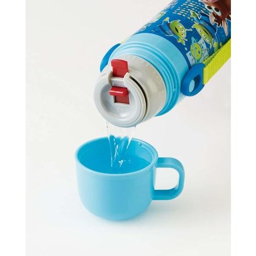 Skater Kids' 2-Way Stainless Steel Water Bottle with Cup, Toy Story 19 Disney Design, 430ml (SKDC4)