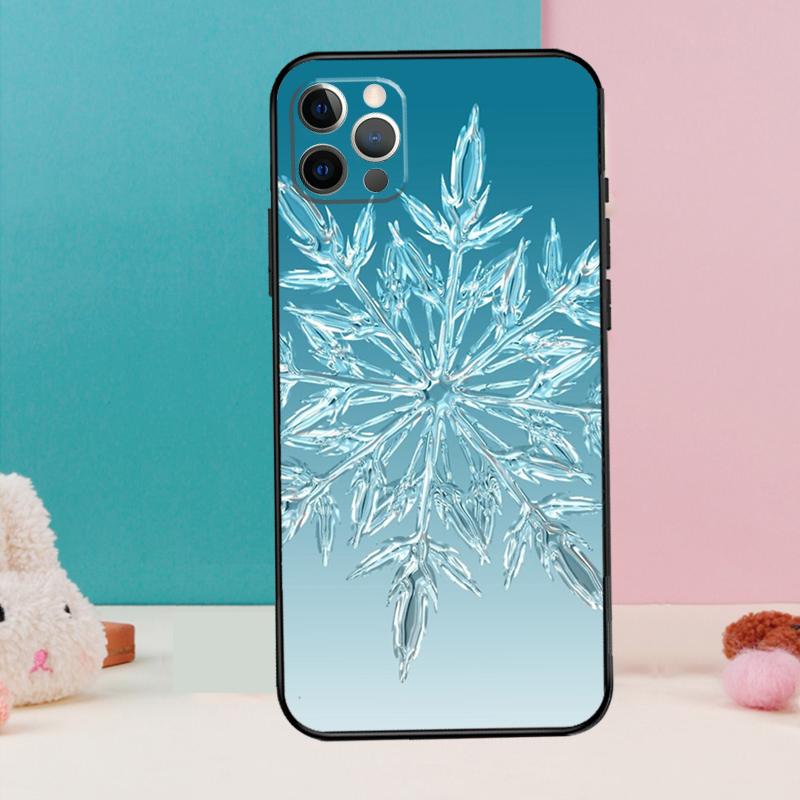 Christmas Snowflakes Phone Case For iPhone 17 Air 16 14 13 12 11 15 Pro Max 12 13 Mini 15 16 Plus 16e Cover Coque