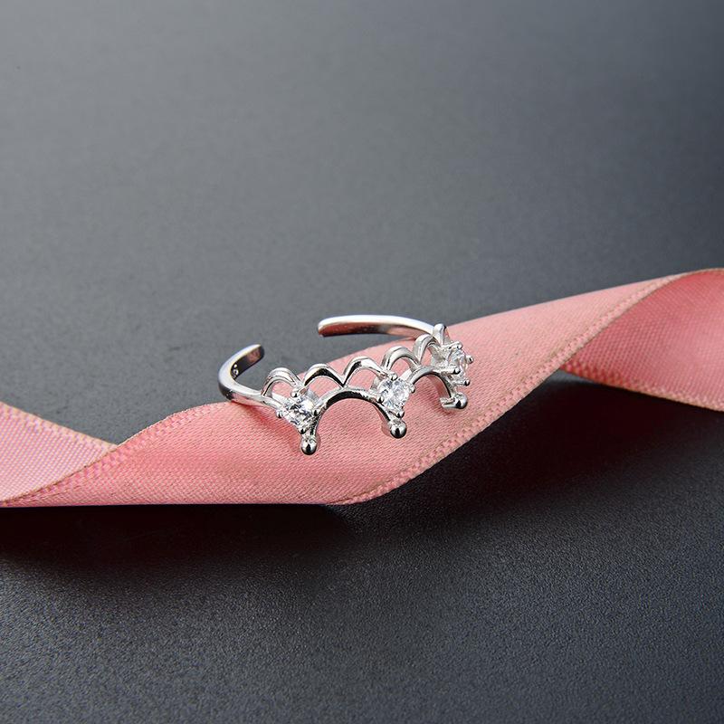 Lindon Classic 925 Sterling Silver Zirkonový prsten Dámské šperky Svatební slib Dárek na párty