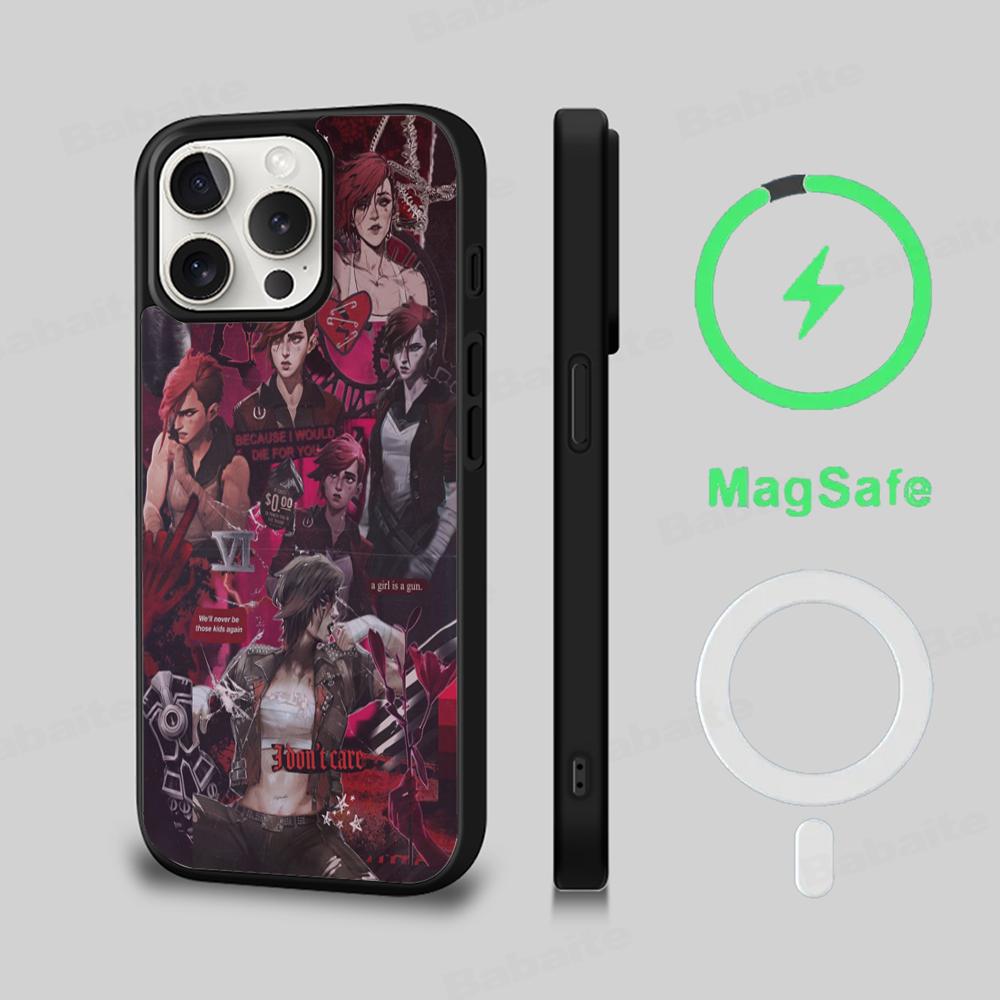 Arcane Phone Case Magnetic Case For IPhone 16 14 13 12 11 15 Pro Max Plus For Magsafe Wireless Charge Cover