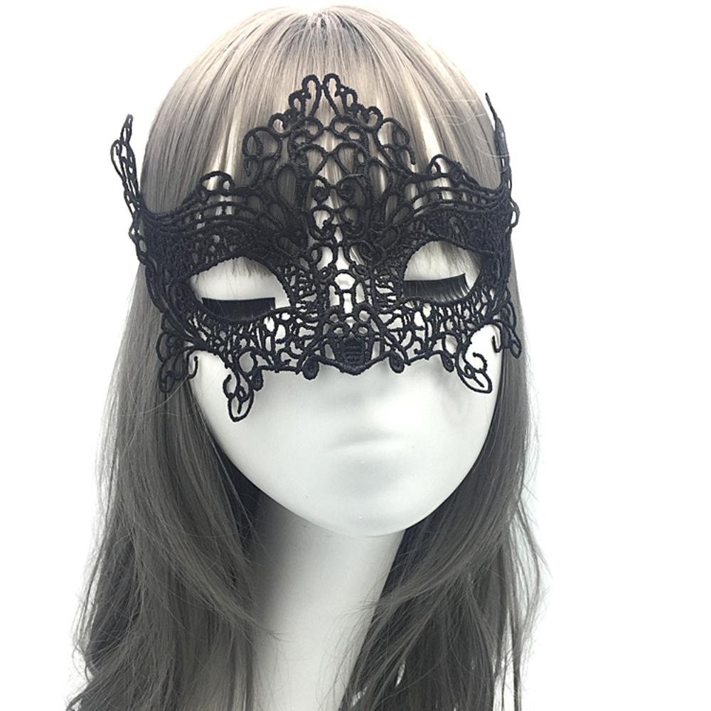 Black Lace Masquerade Mask Soft Halloween Couples Mask Venetian Party Mask Versatile For Anniversaries Valentine'S Day Evening