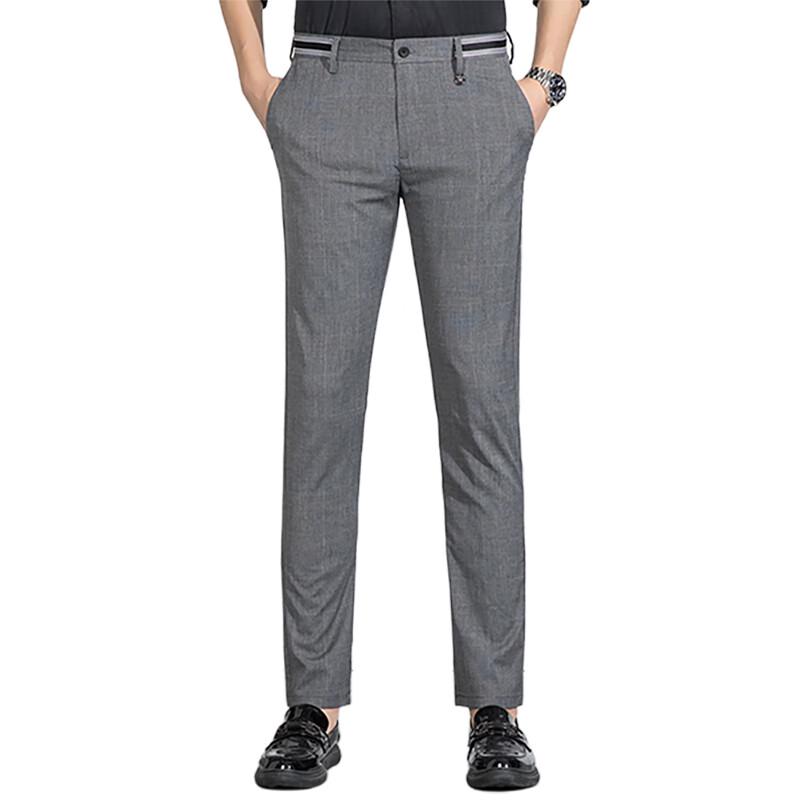 MONTAGUT Men's Straight-Leg Casual Trousers