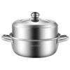 30CM Single-Layer Stainless Steel Steamer Pot