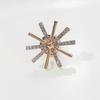 Anti-light Versatile Small Fragrant Wind Mango Star Snowflake Small Brooch Women's Collar Pin Brooch Cardigan Fixed Clothes and Accessories