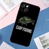 Carp Fishing Case For iPhone 14 15 16 Pro Max 11 12 13 Mini X XR XS Max Plus Phone Back Cover