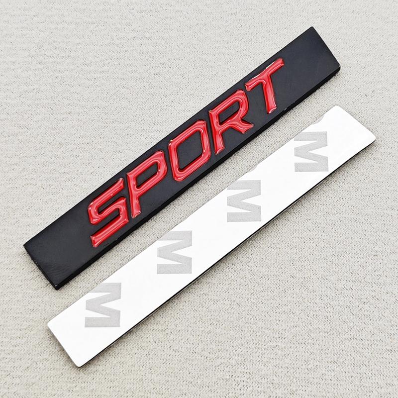 3D Metal Car Sticker Sport Logo Square Bar Rear Trunk Badge Emblem For VW New Jetta Bora Lavida Honda Auto Refitting Accessories