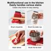 1Pcs Multifunctional Fruit Vegetable Brush Food-Grade Double Side Pet Bath Brush Silicone Peeler Scraper Potato Carrot Cleaner