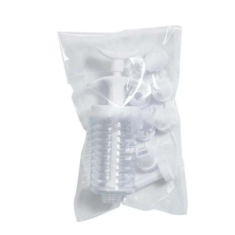 Nuevas 8 Boquillas para Manga Pastelera con Jeringa Dispensador de Boquillas de Plástico para Crema para Hornear Glaseado Puntas para Crema Pastelera Tubo para Decoración de Pastelería
