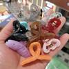 4.5CM Jelly Color Semi-Transparent Small Claw Clip for Half-Up Hairstyles - Sweet Cross Bangs Hair Accessory