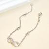 High-quality Hot-selling Micro-inlaid Zircon Infinite Loop 8-character Bracelet Simple Hollow Peach Heart Love Chain Jewelry