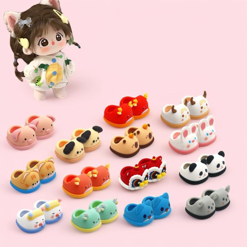 Standing doll shoes 20/30cm BJD cotton doll shoes dolls can wear cute doll accessories. barbie shoes ob11 clothes my melody